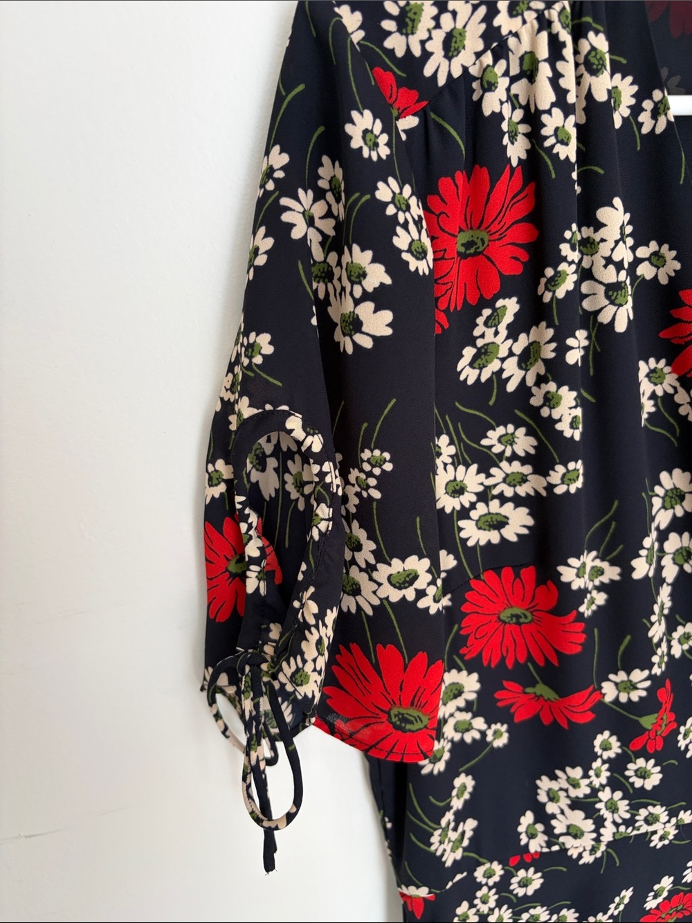 Madewell floral faux wrap front midi dress size 6 - Picture 4 of 4